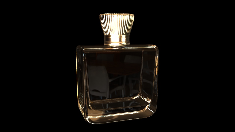 Irawo perfume bottle 3D render