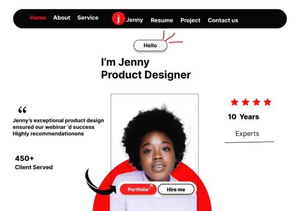 Jenny Product Designer App UI